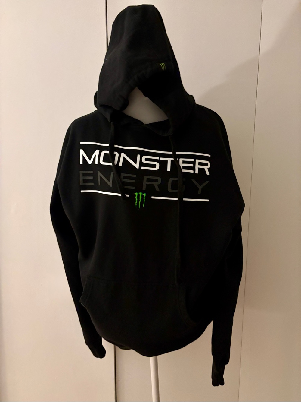 MONSTER Energy Black Hoodie Sweatshirt - Men's XL